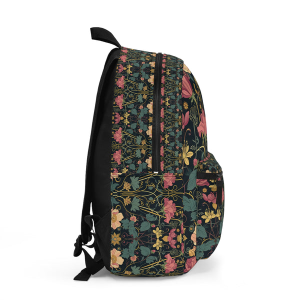 Art Nouveau Blossom Harmony: Elegance and Functionality in One Stylish Backpack for Women