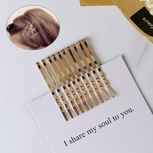Luxurious 10-Piece Gold Bobby Pin Set - Elevate Your Hairstyle with Timeless Elegance