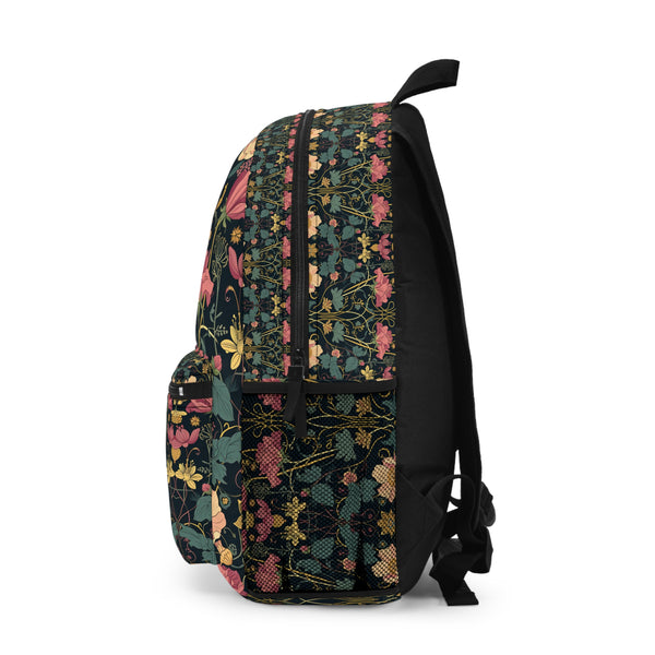 Art Nouveau Blossom Harmony: Elegance and Functionality in One Stylish Backpack for Women