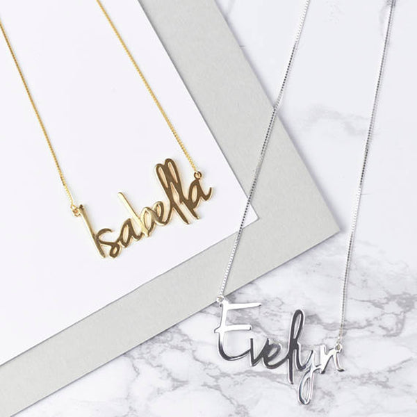 Personalized Name Necklace in Rose Gold