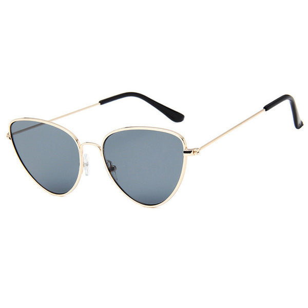 Gold Frame Cat Eye Sunglasses